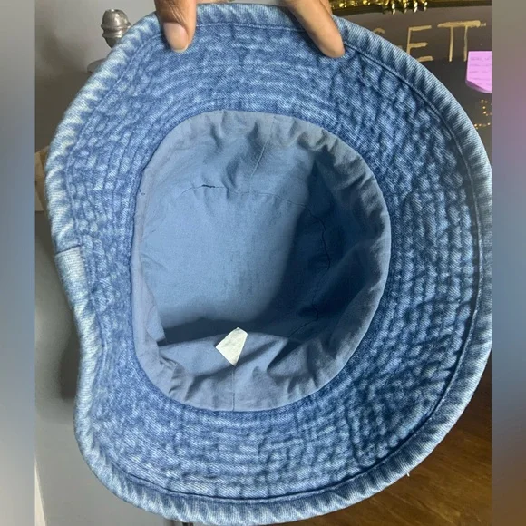 Vintage Denim Jean Bucket Hat blue - Picture 3 of 5